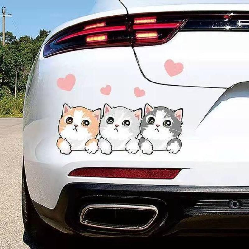 Cute Cartoon Cat Car Stickers